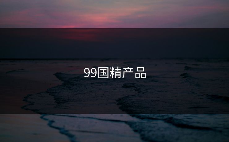 99国精产品 99国精产品